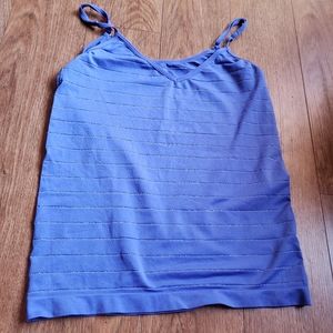 Blue striped tank top